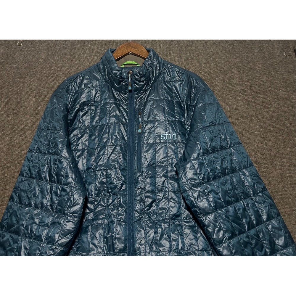 Stio blue Azura insulated Jacket XL men primaloft zippers full zip